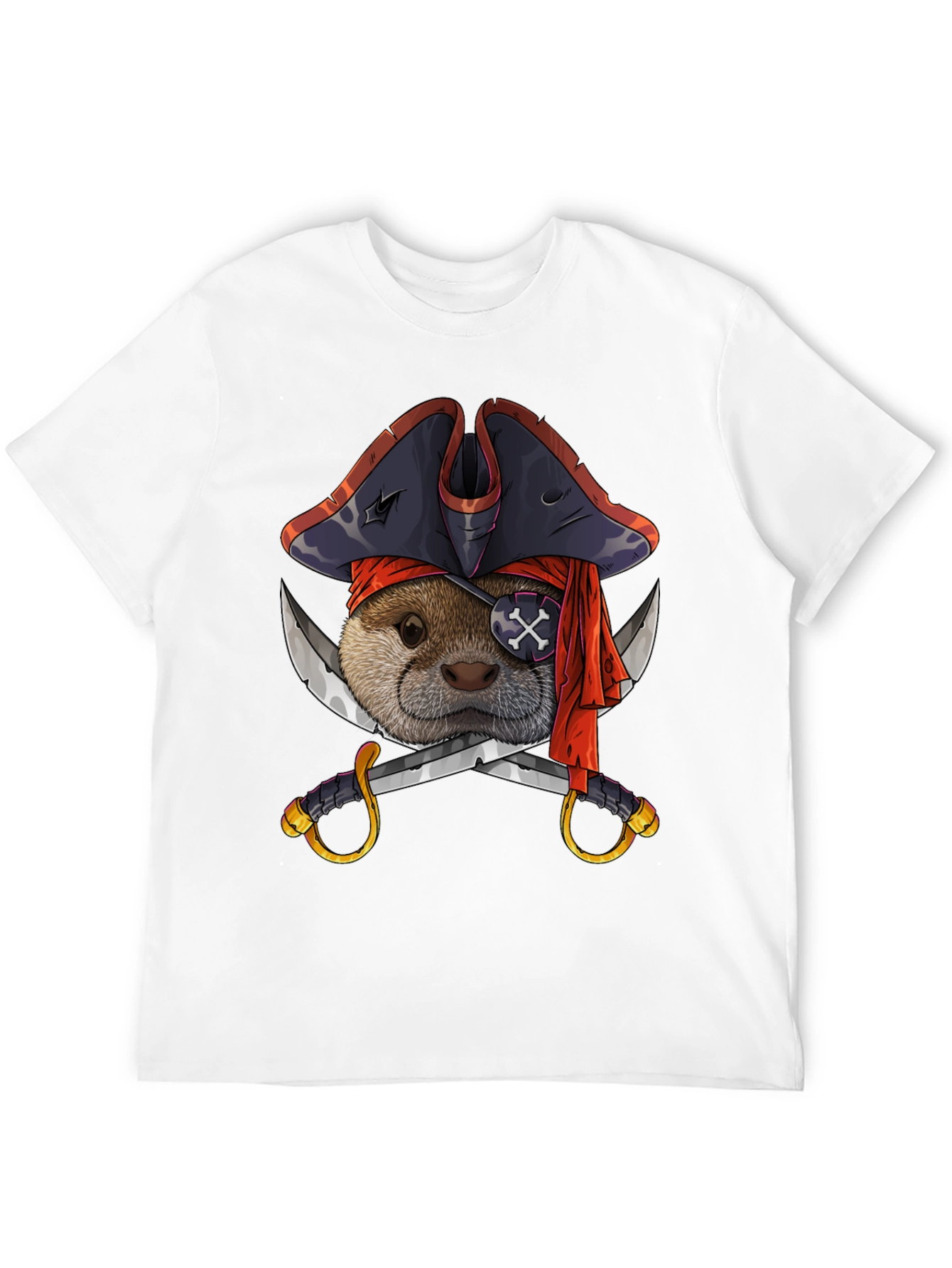 Pirate Otter T-Shirt - Funny Animal Tee