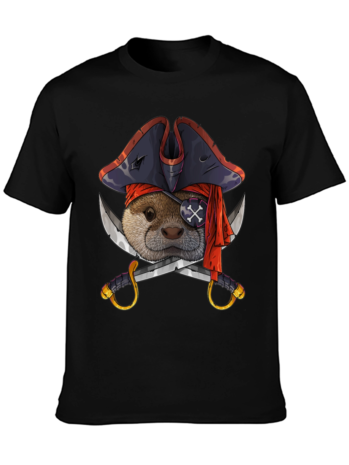 Pirate Otter T-Shirt - Funny Animal Tee