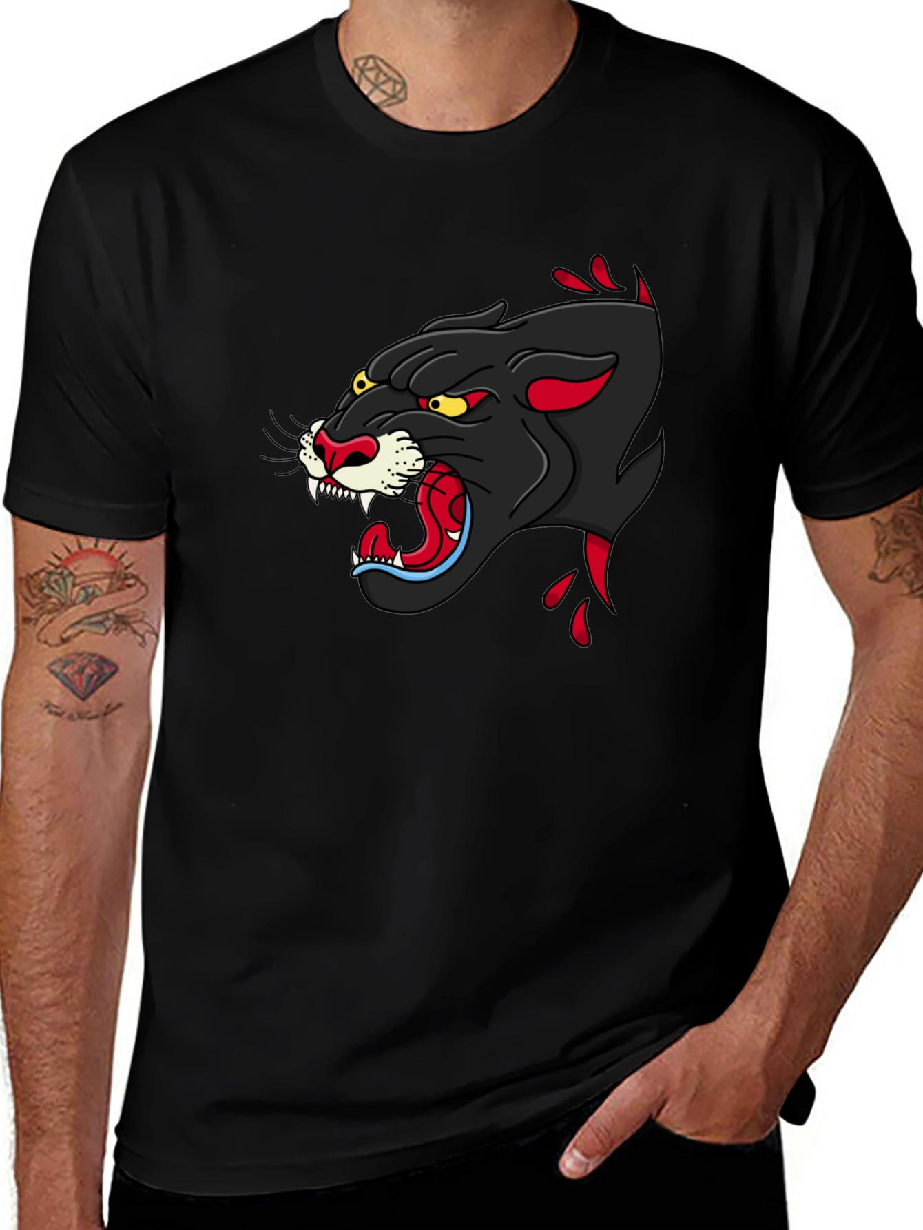 Black Panther Graphic Tee - Fierce Style