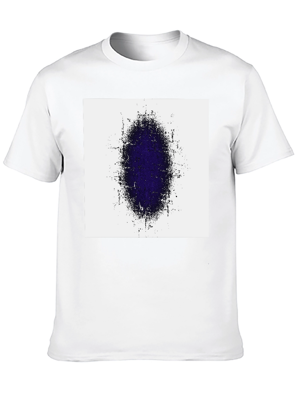 Abstract Oval Graphic Print Black T-Shirt