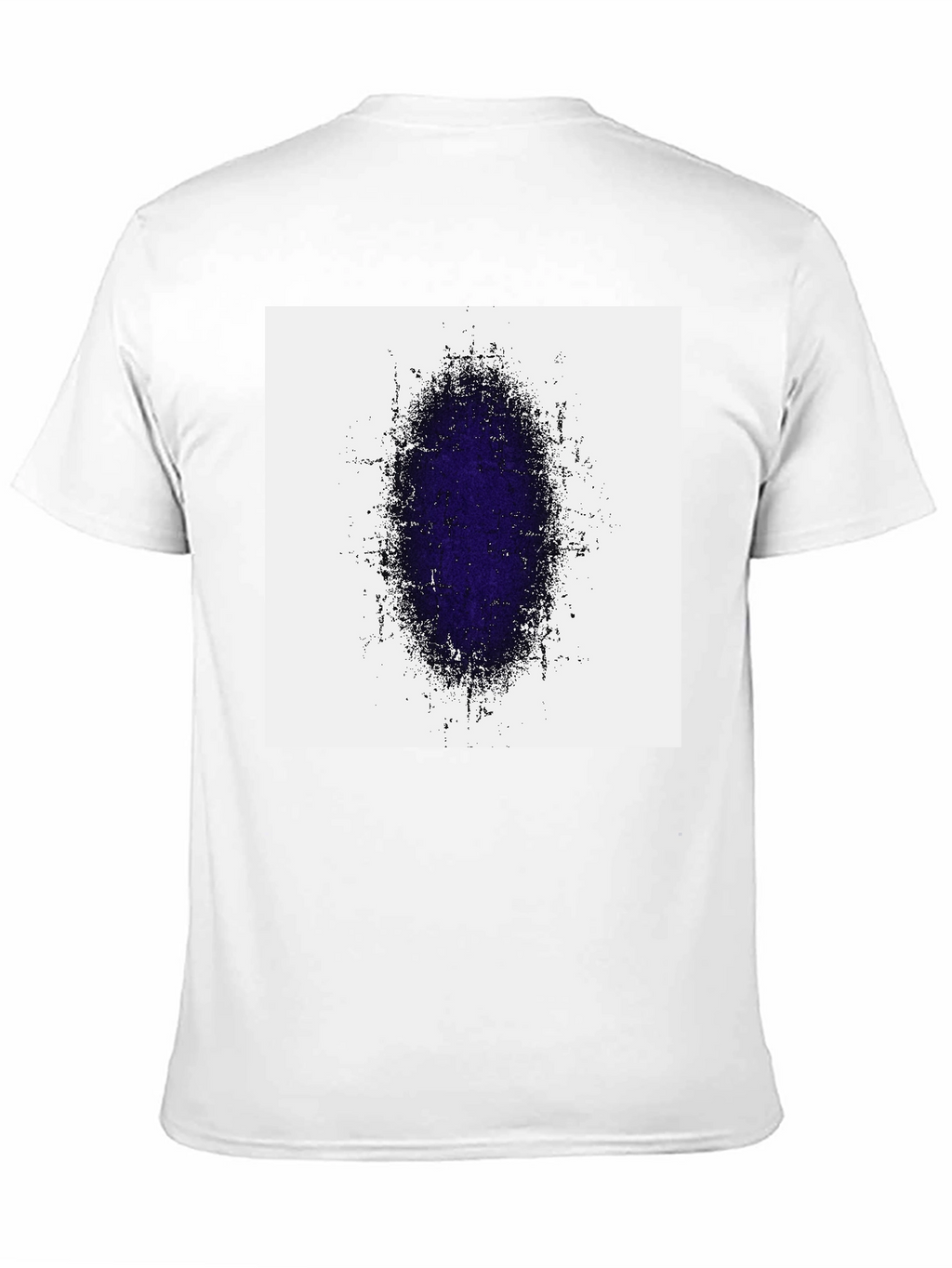 Abstract Oval Graphic Print Black T-Shirt