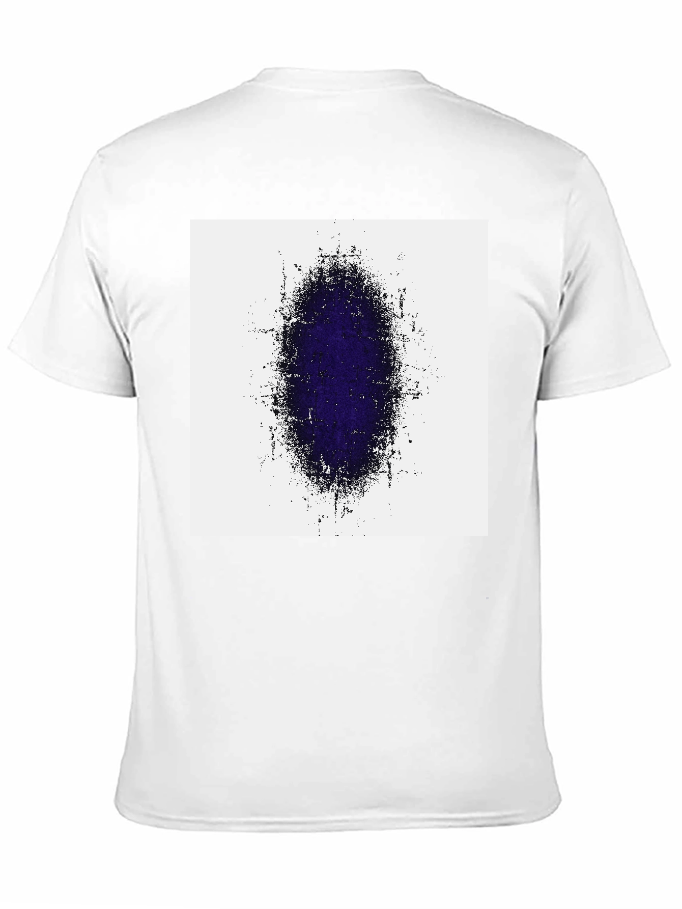 Abstract Oval Graphic Print Black T-Shirt