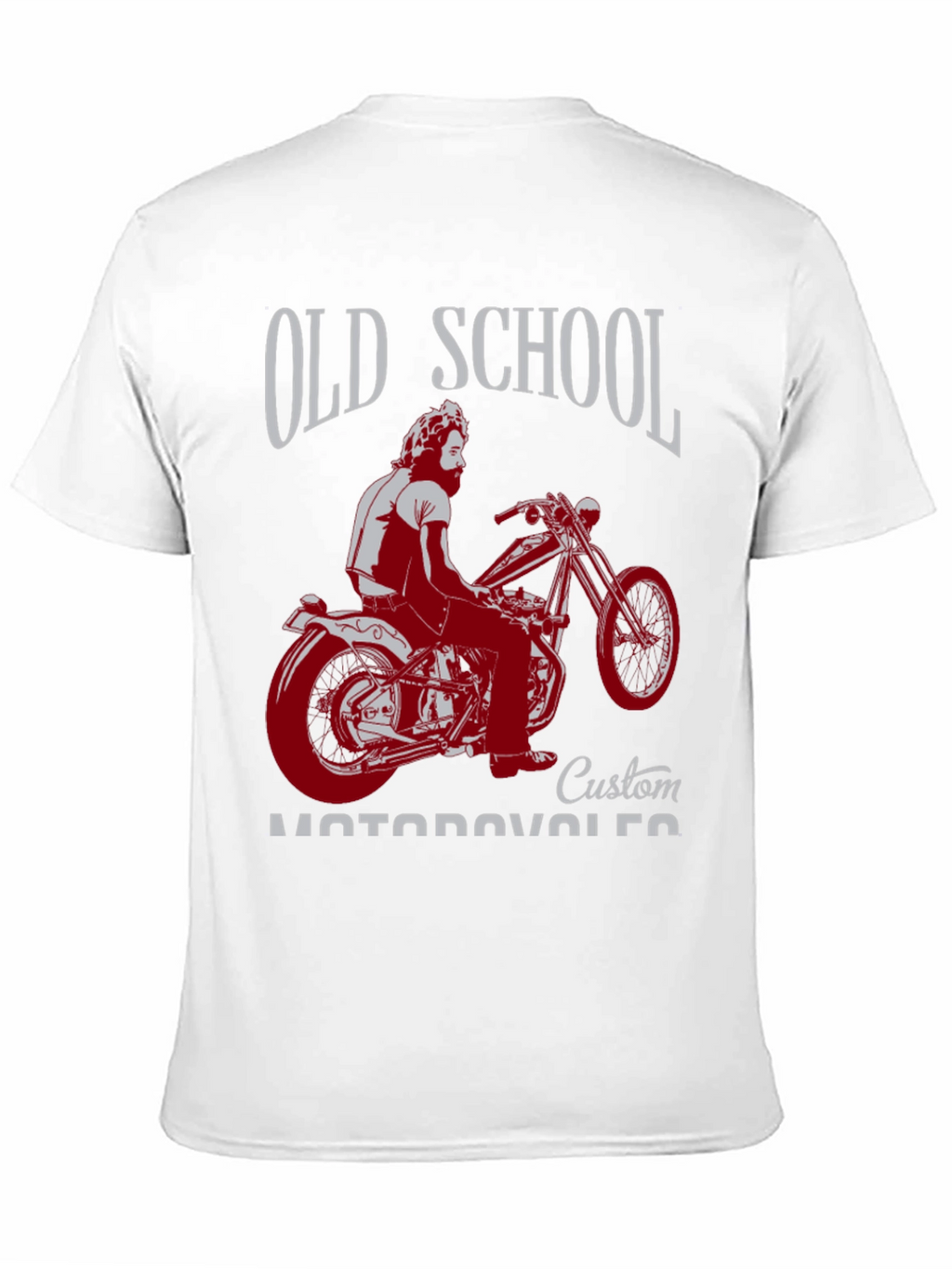 Old School Custom Motorcycle Graphic T-Shirt