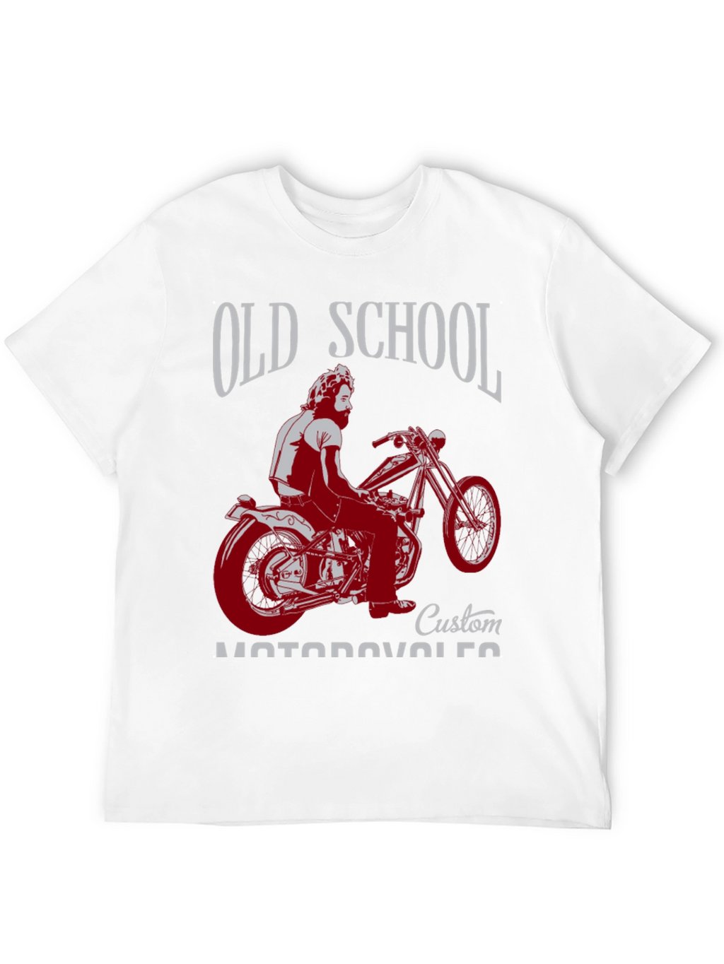 Old School Custom Motorcycle Graphic T-Shirt