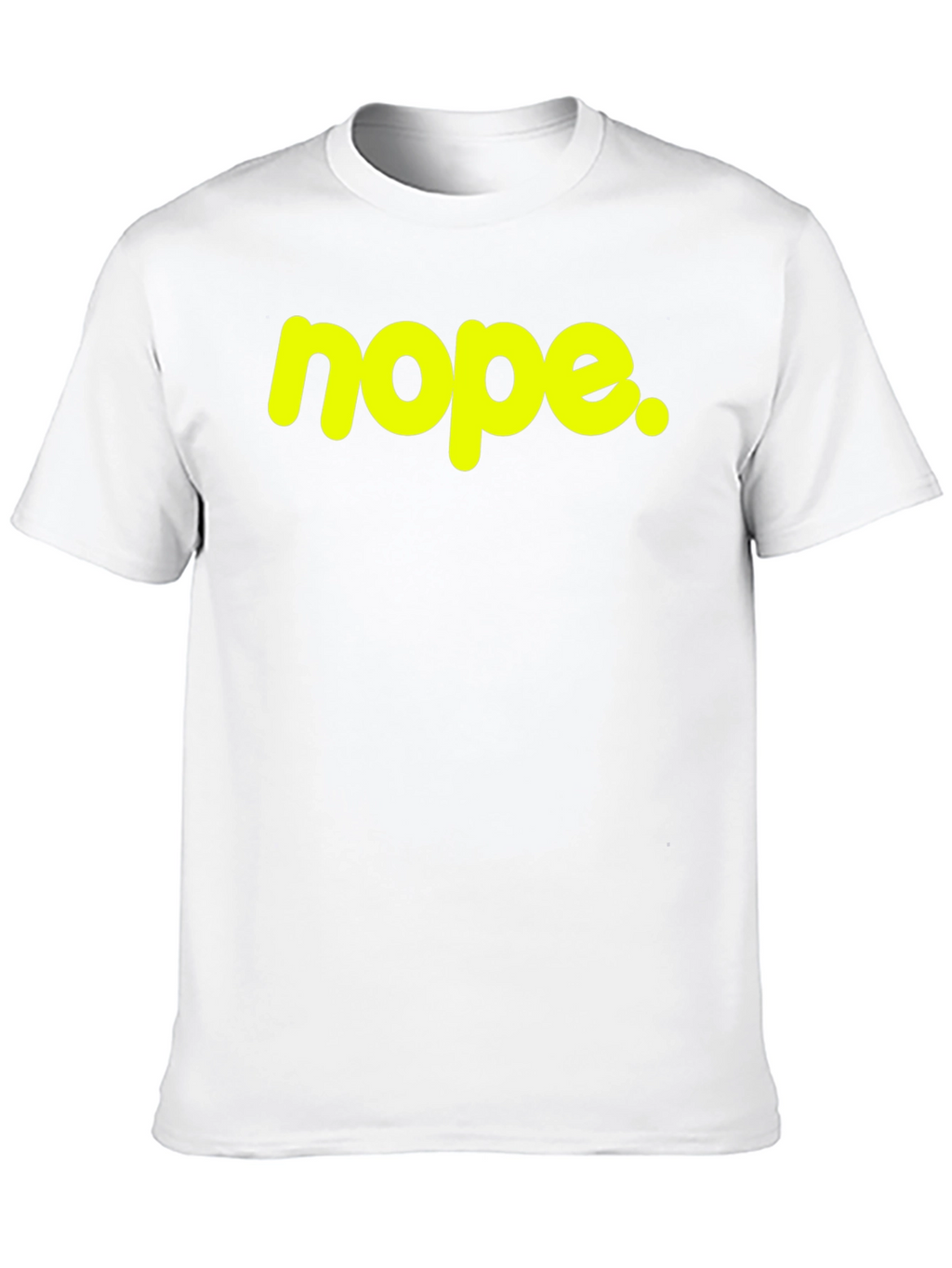 Nope Graphic Tee - Casual Black Cotton T-Shirt