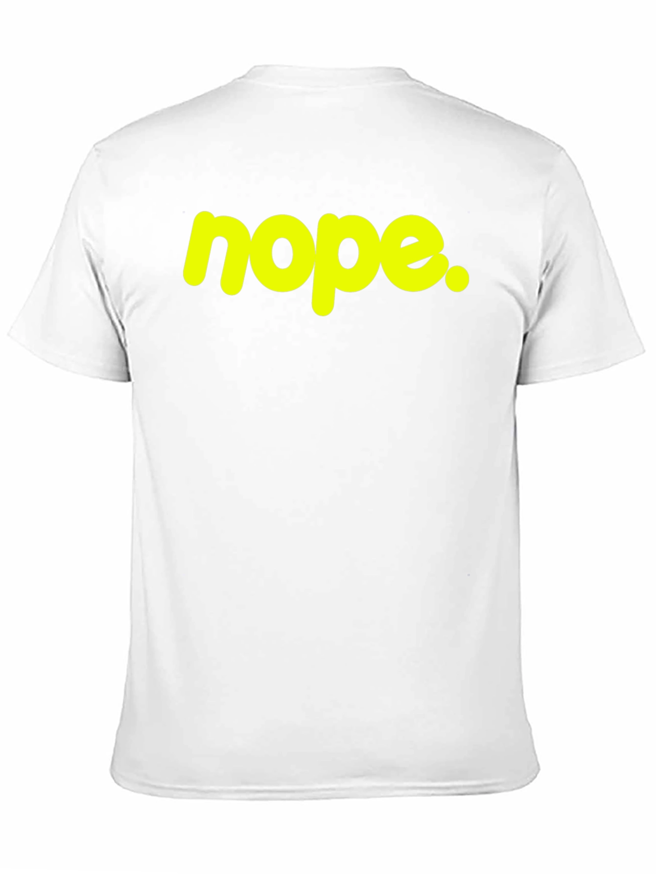 Nope Graphic Tee - Casual Black Cotton T-Shirt