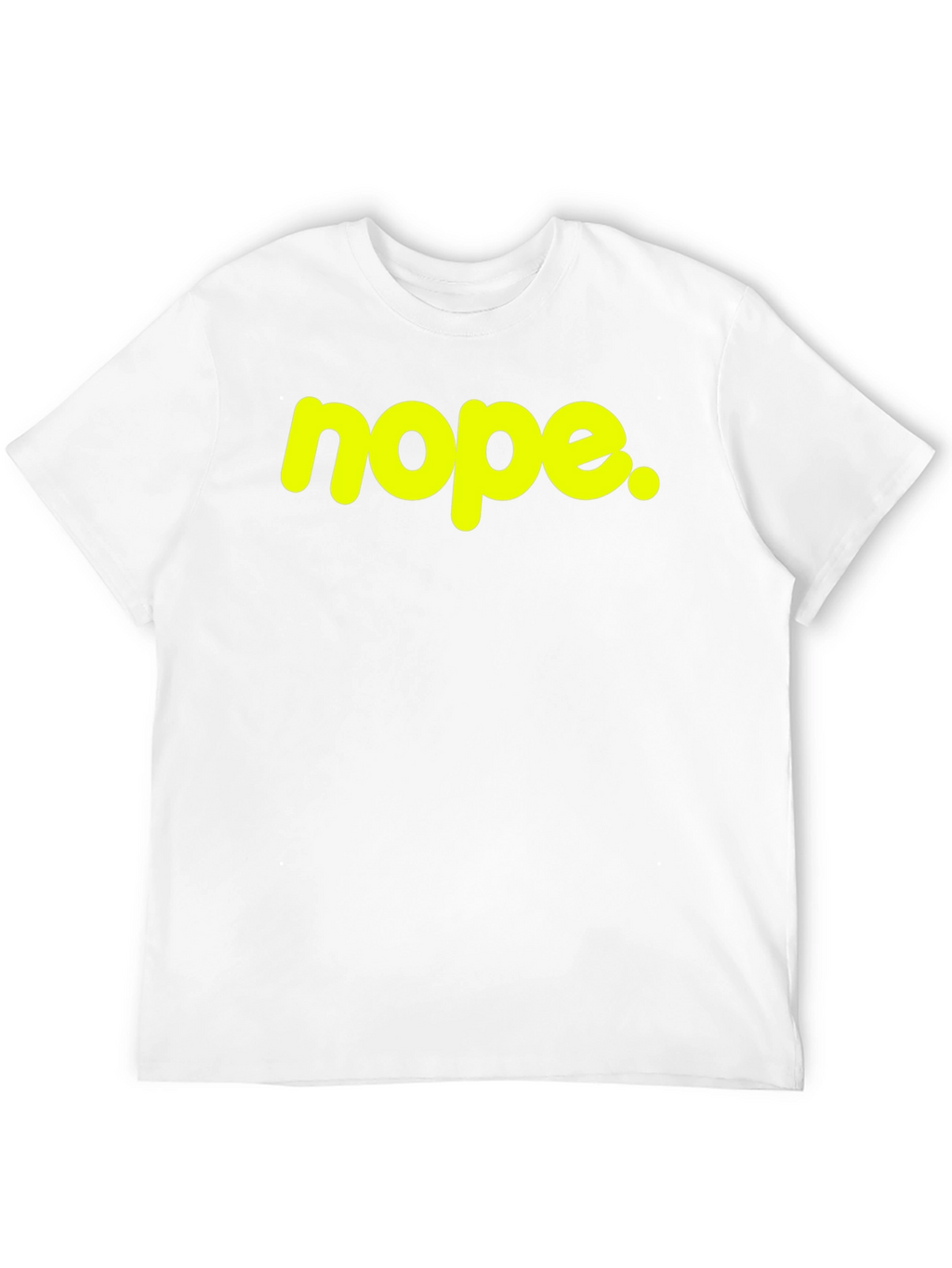 Nope Graphic Tee - Casual Black Cotton T-Shirt