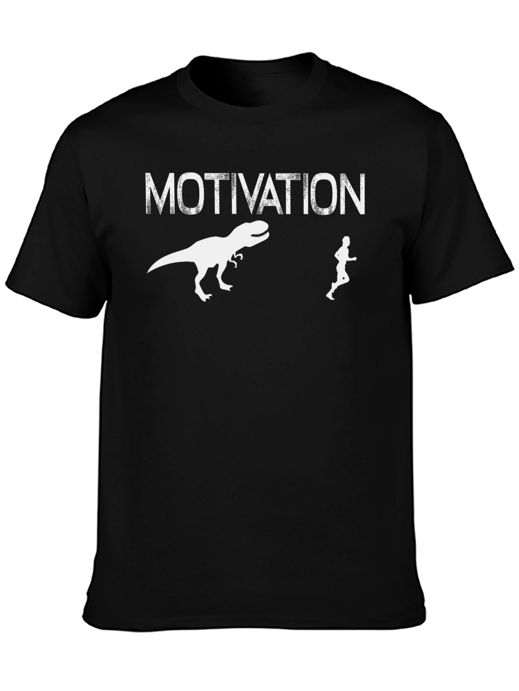 Motivation Dinosaur Chase Graphic T-Shirt