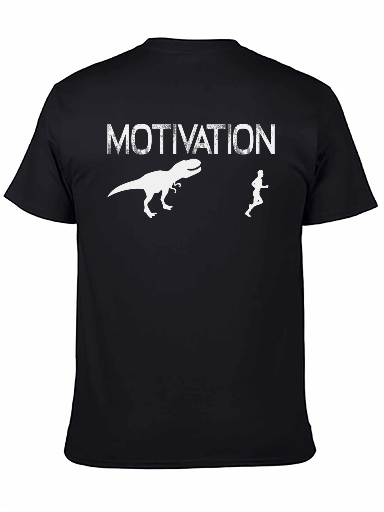 Motivation Dinosaur Chase Graphic T-Shirt
