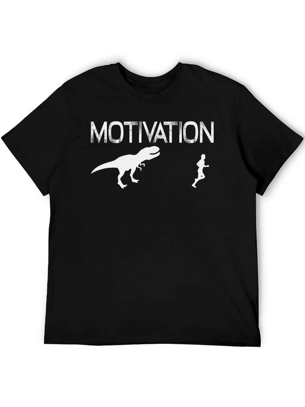 Motivation Dinosaur Chase Graphic T-Shirt