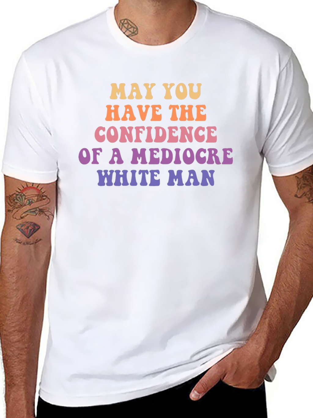 Mediocre White Man Confidence Graphic Tee