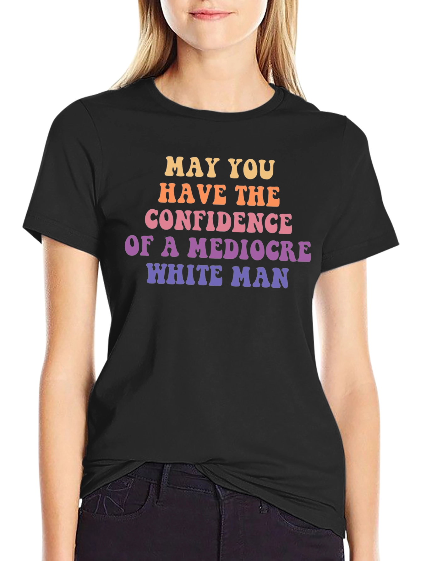 Mediocre White Man Confidence Graphic Tee