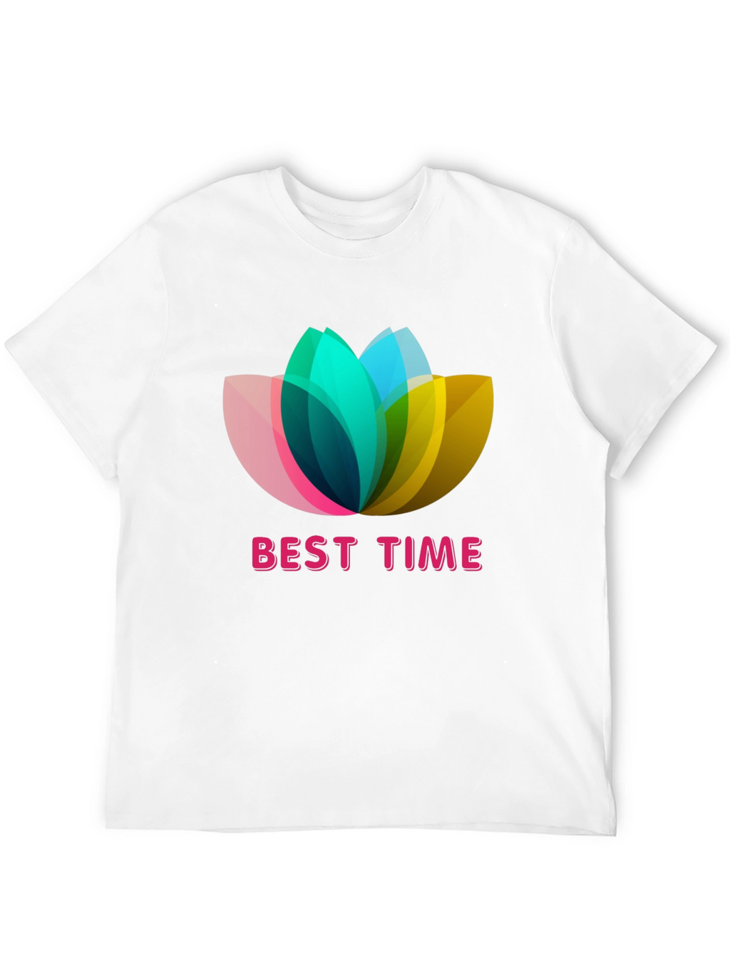 Best Time Lotus Flower Graphic T-Shirt
