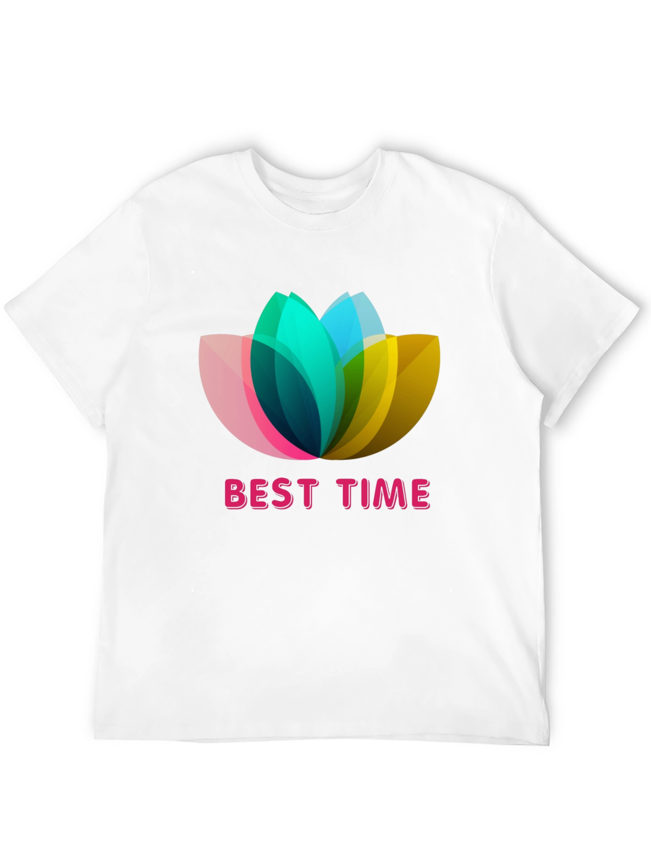 Best Time Lotus Flower Graphic T-Shirt