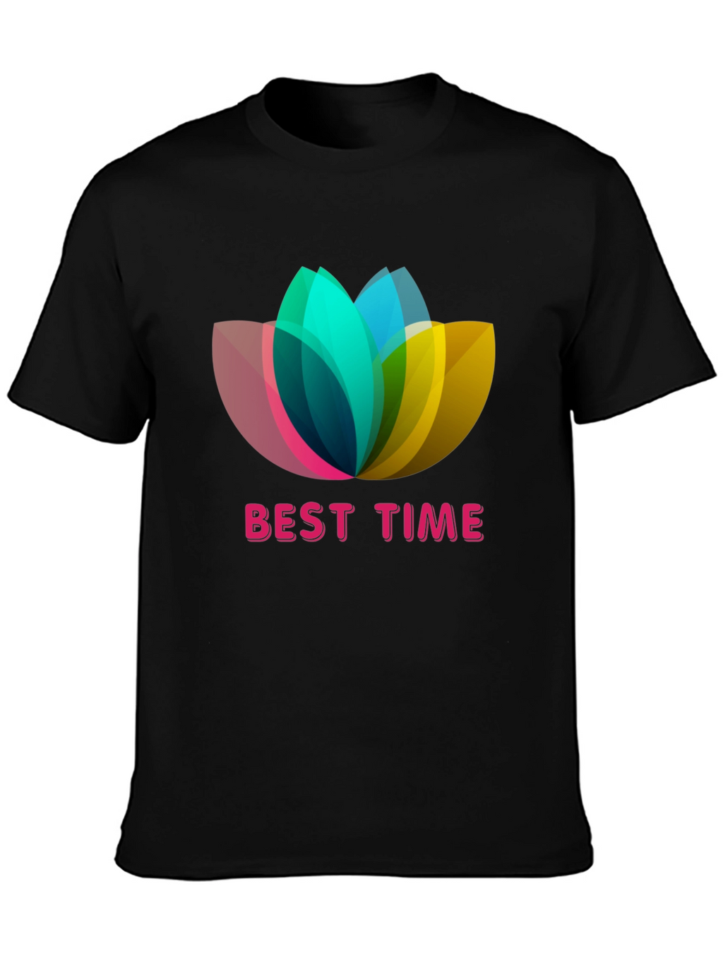 Best Time Lotus Flower Graphic T-Shirt