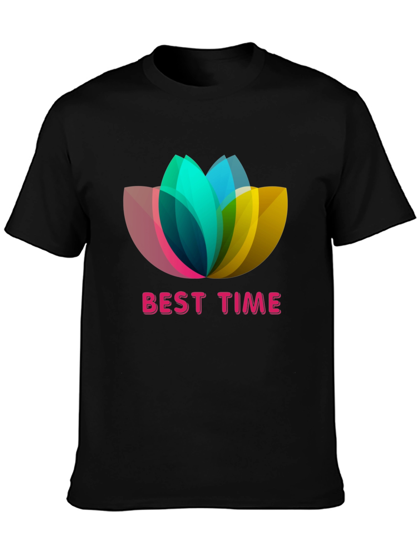 Best Time Lotus Flower Graphic T-Shirt