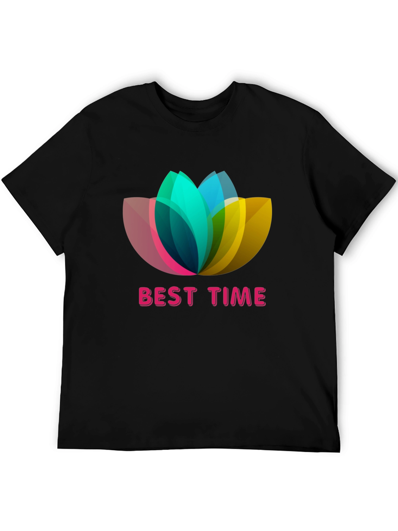 Best Time Lotus Flower Graphic T-Shirt