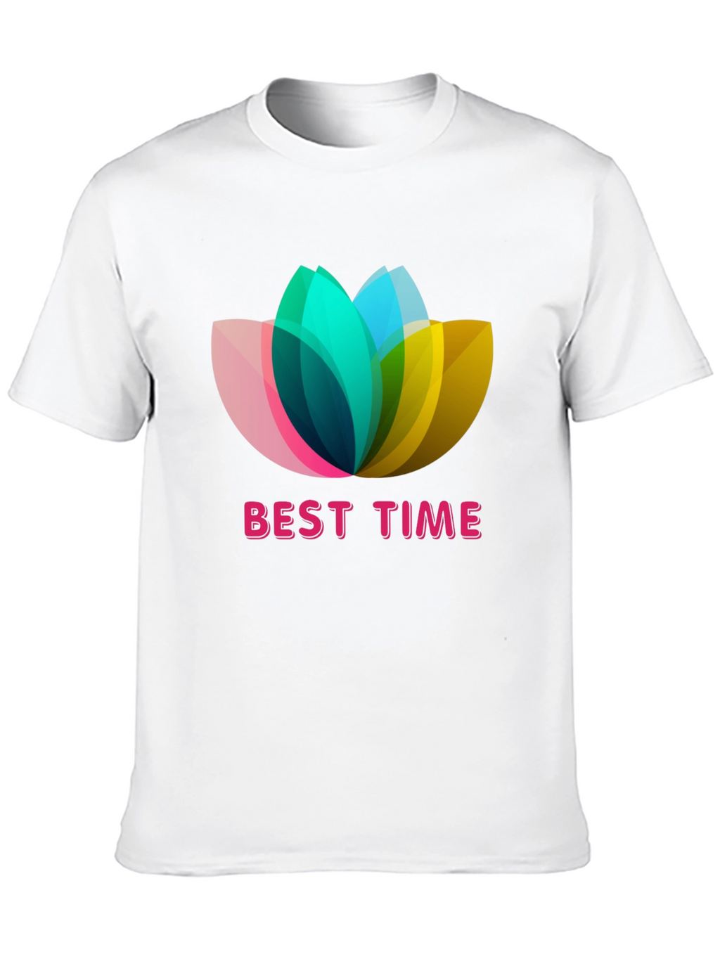 Best Time Lotus Flower Graphic T-Shirt