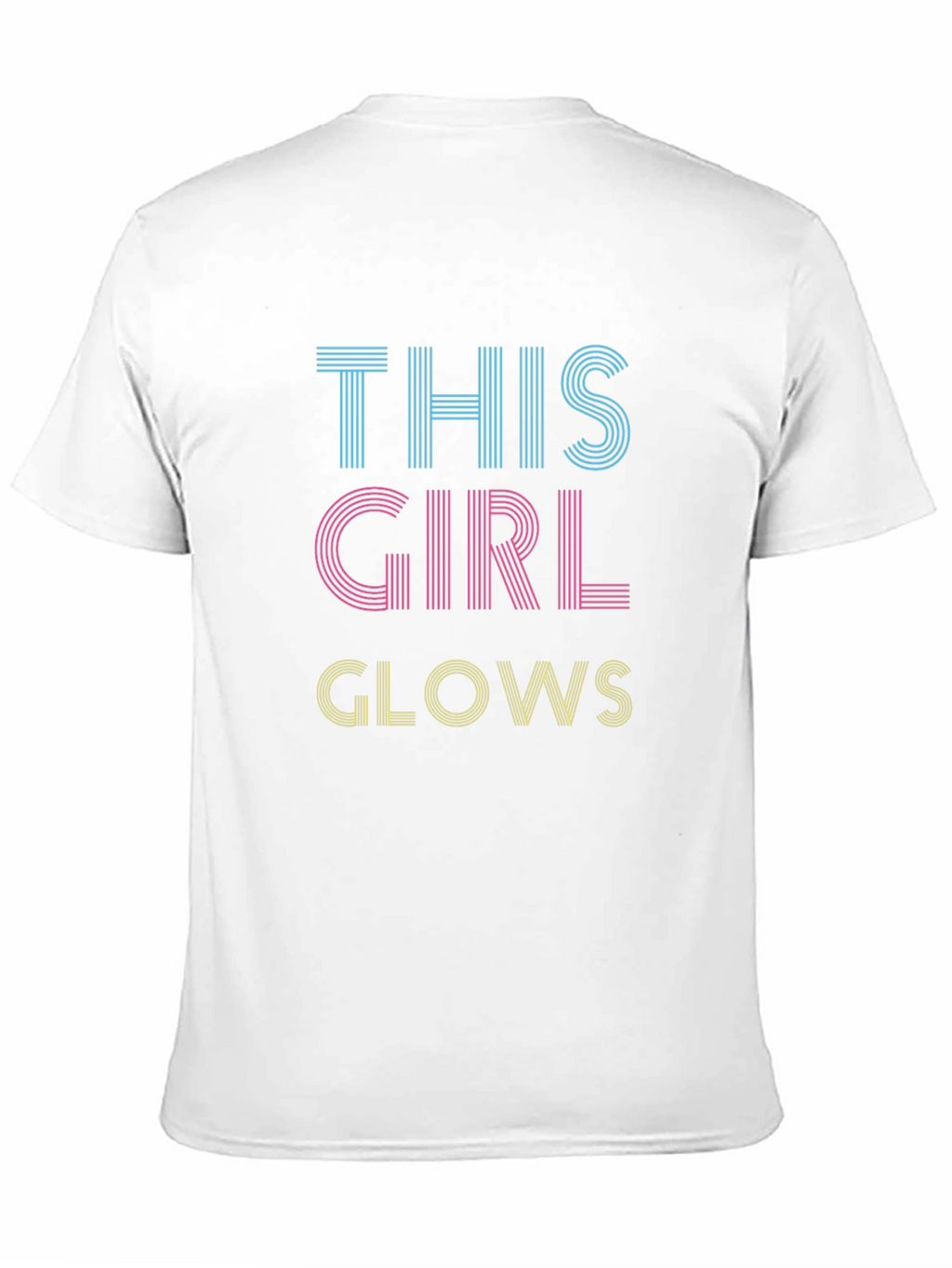 This Girl Glows Graphic Tee - Black