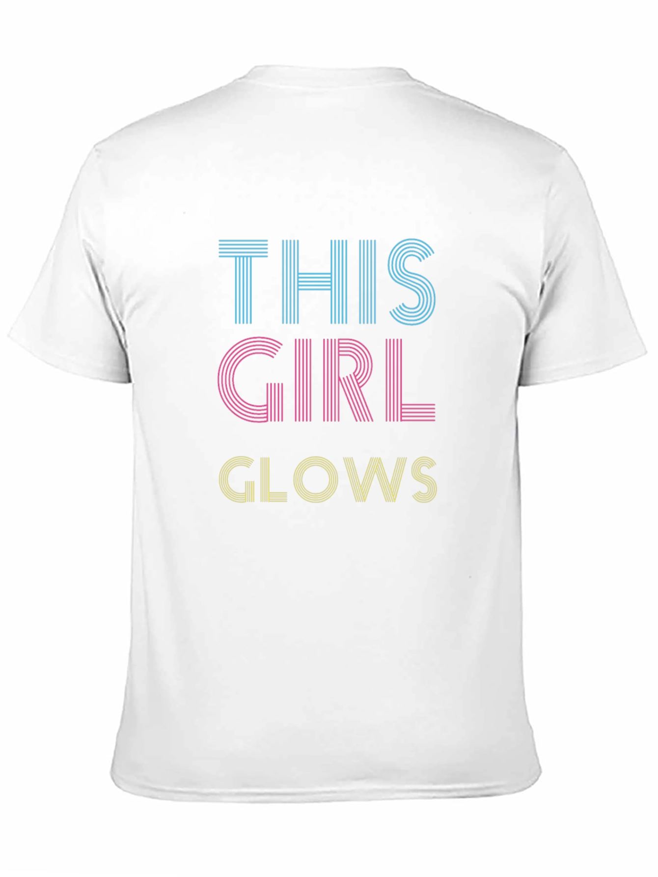 This Girl Glows Graphic Tee - Black