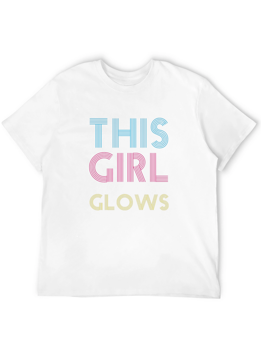This Girl Glows Graphic Tee - Black