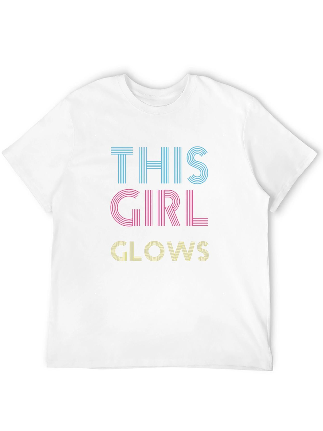 This Girl Glows Graphic Tee - Black