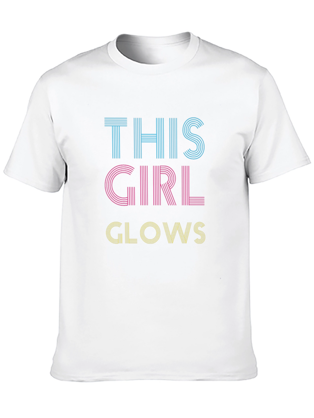 This Girl Glows Graphic Tee - Black