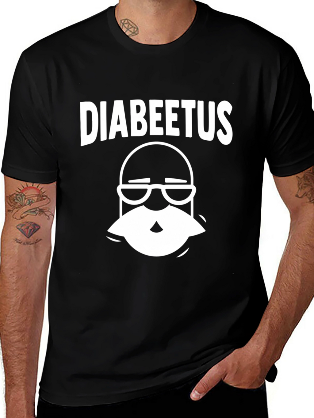 Diabeetus Graphic T-Shirt - Black Cotton Tee