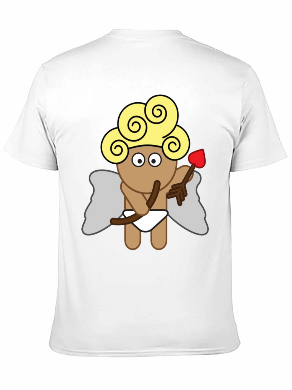 Cupid Graphic Tee - Black Cotton T-Shirt