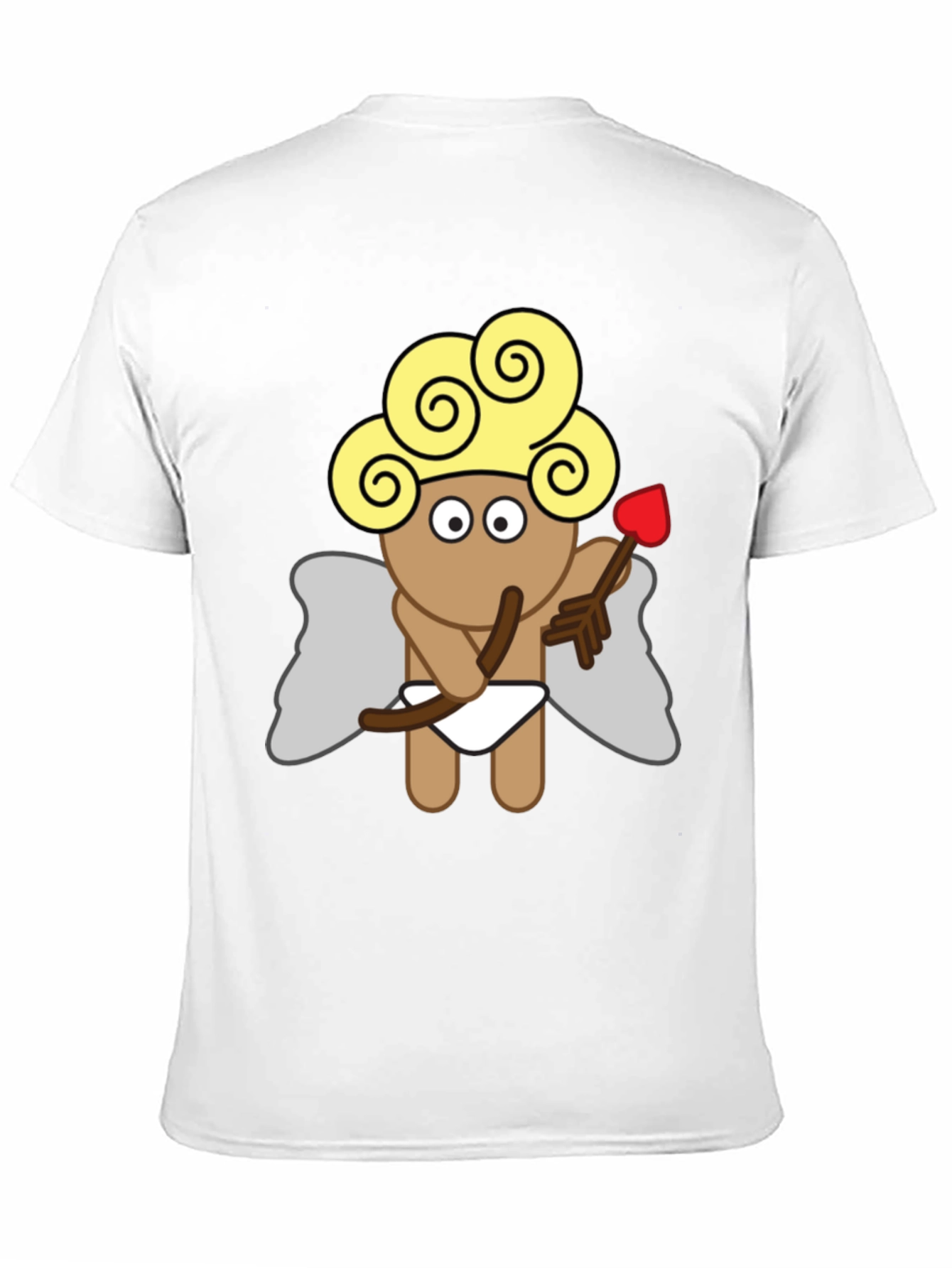 Cupid Graphic Tee - Black Cotton T-Shirt