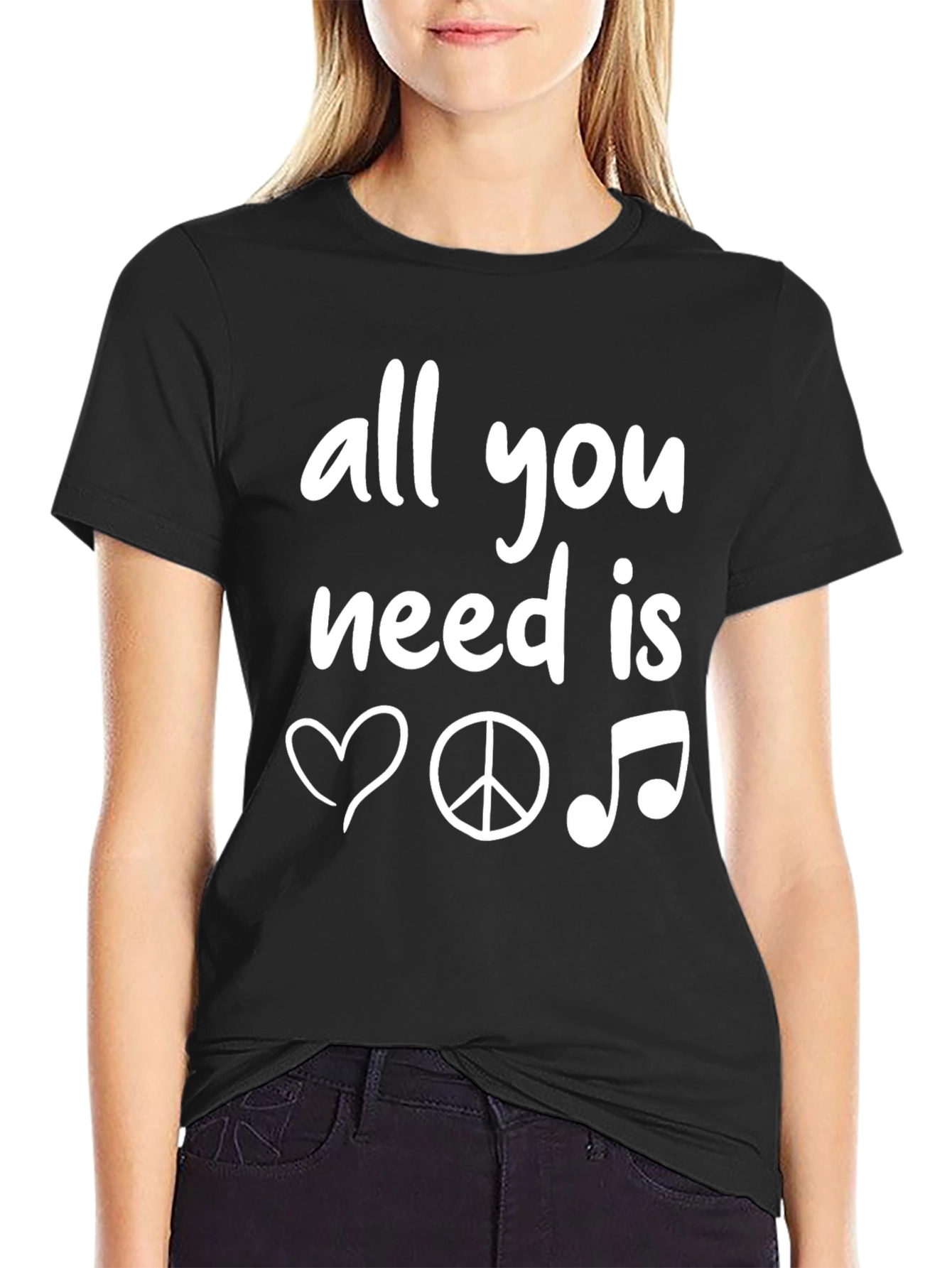 All You Need Is Love Peace Music T-Shirt