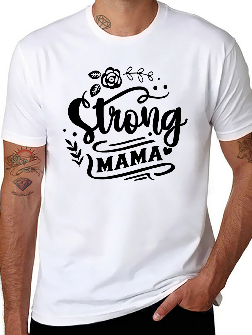 Strong Mama Black T-Shirt