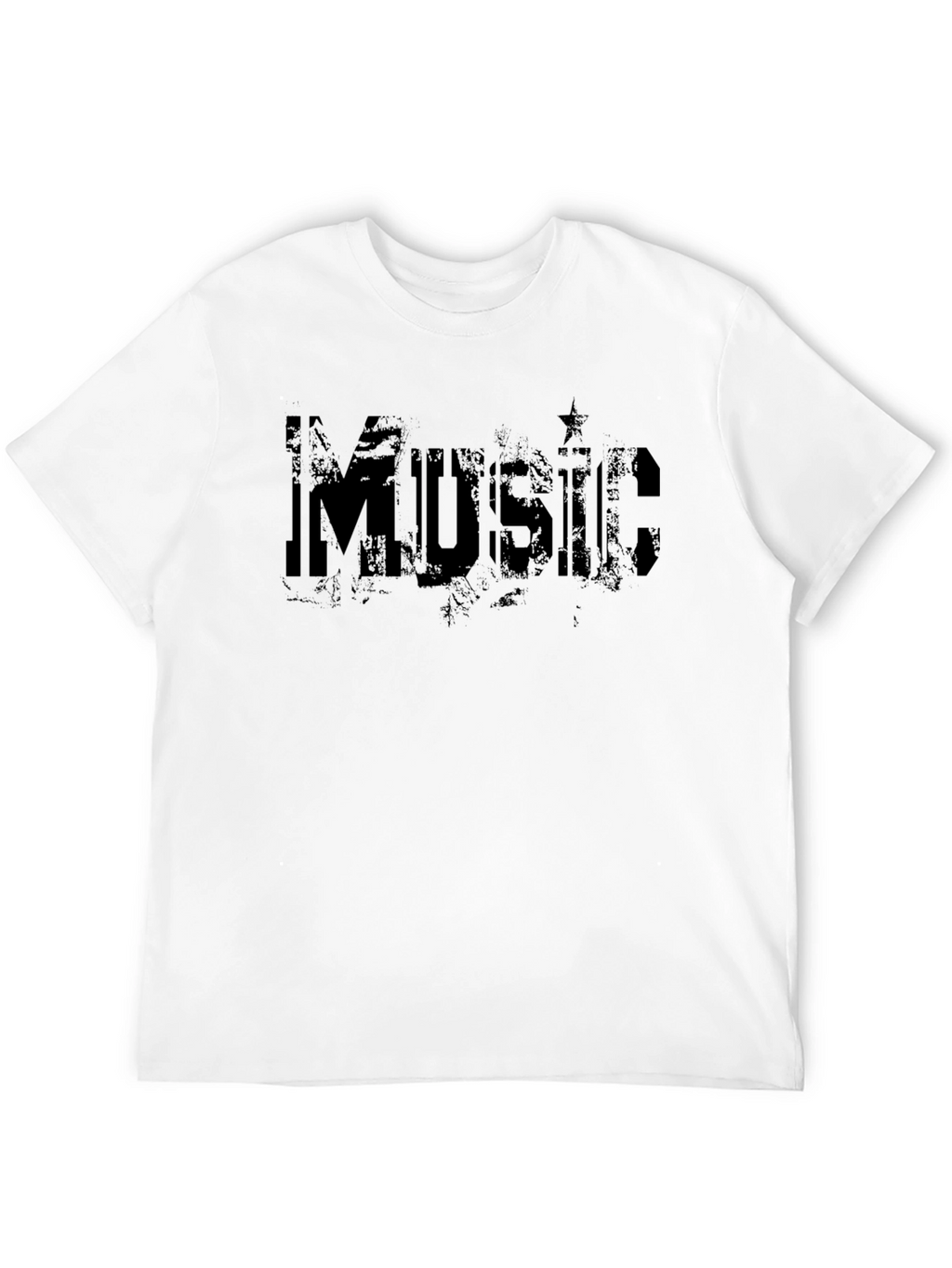 Grunge Music Graphic Tee - Black Cotton Comfort