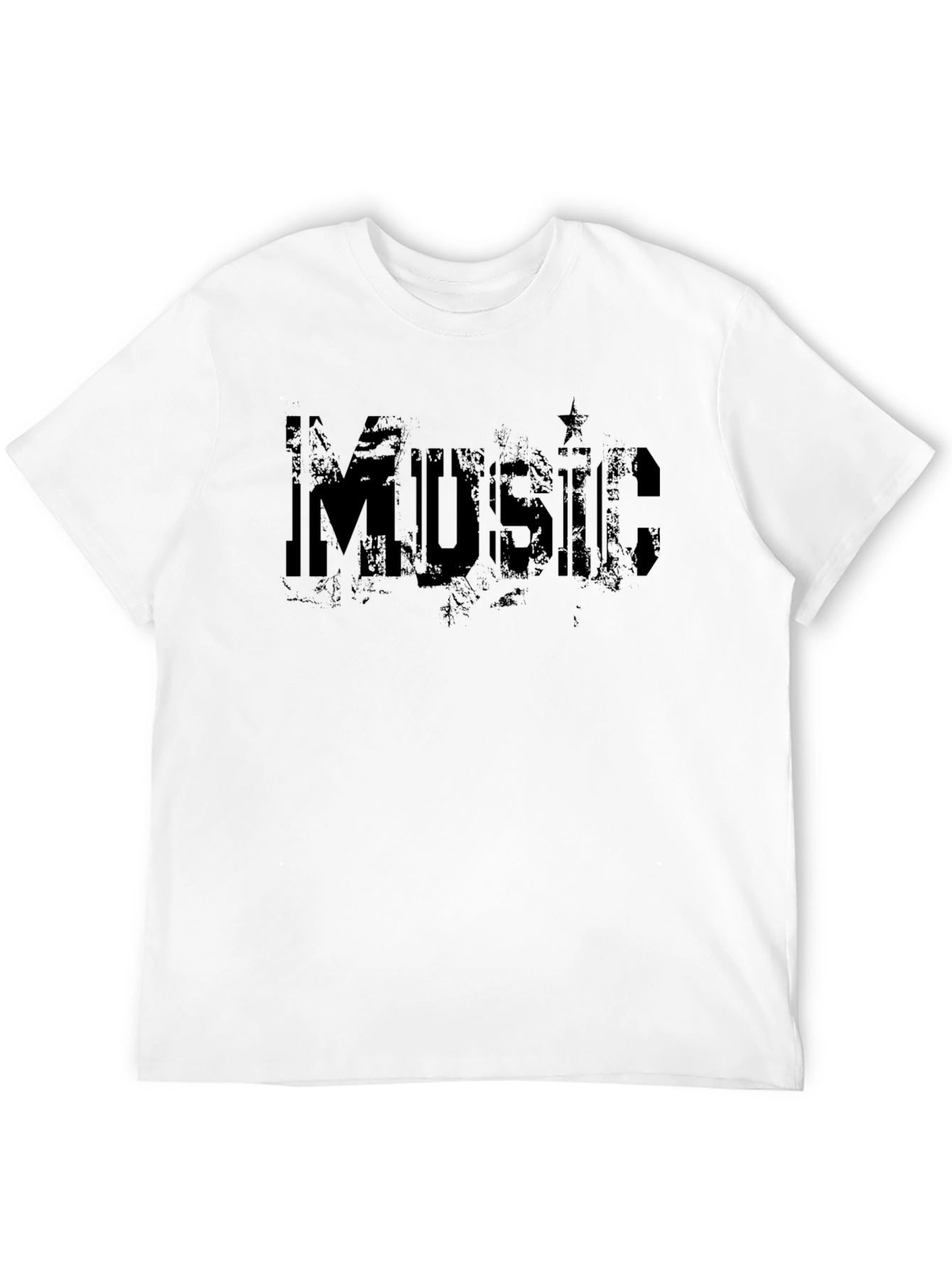 Grunge Music Graphic Tee - Black Cotton Comfort