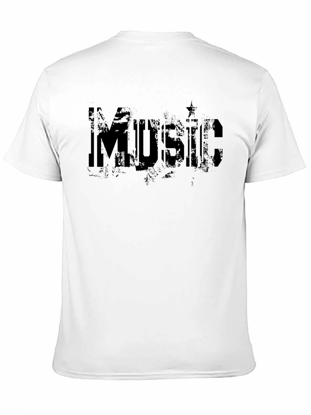 Grunge Music Graphic Tee - Black Cotton Comfort