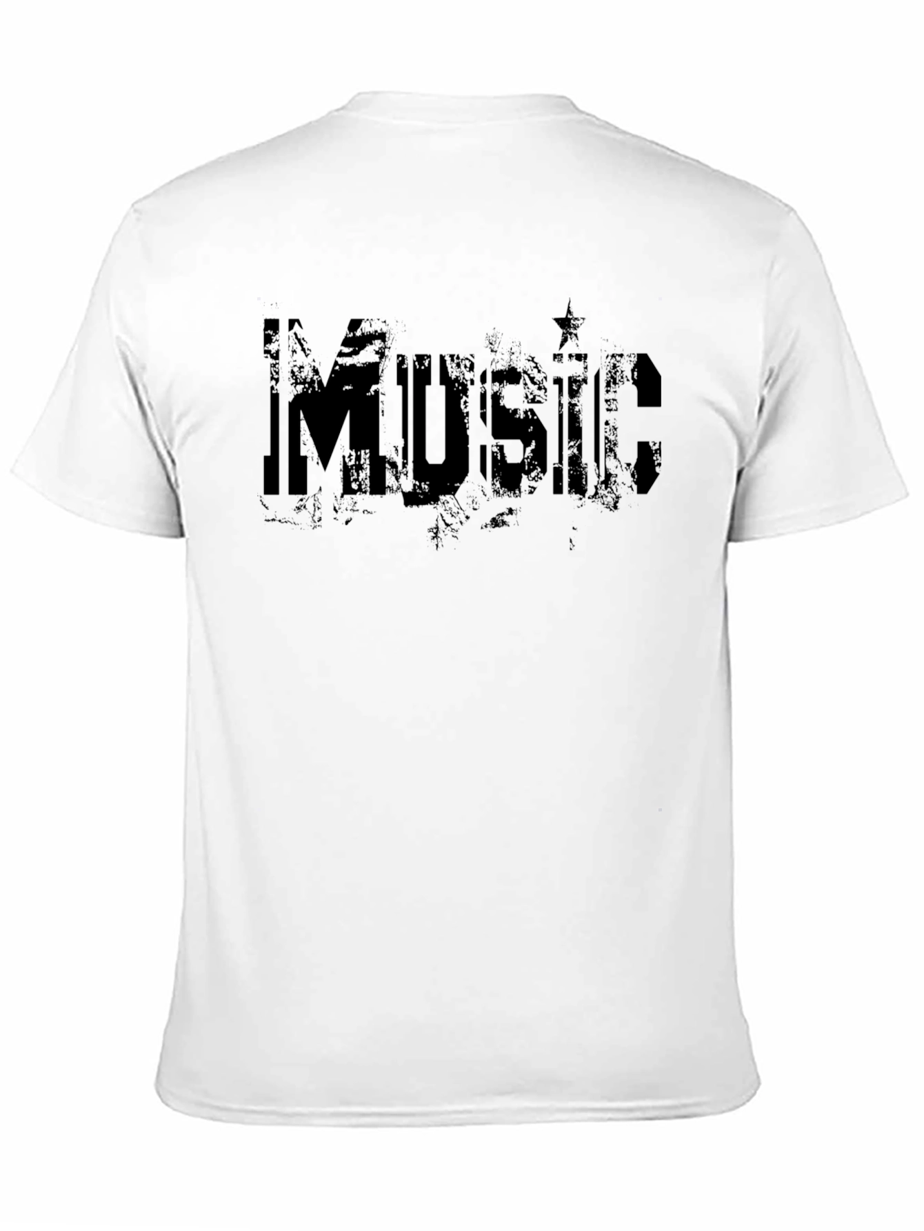 Grunge Music Graphic Tee - Black Cotton Comfort