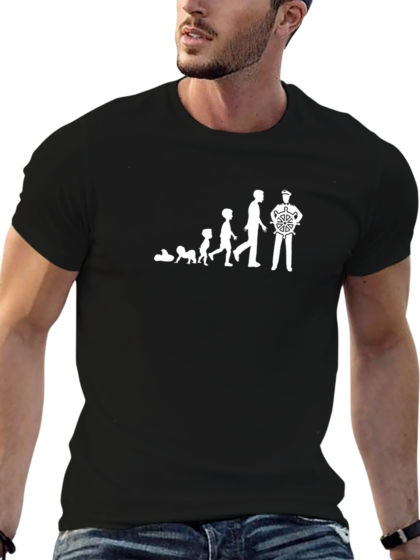 Evolution to Captain Black T-Shirt