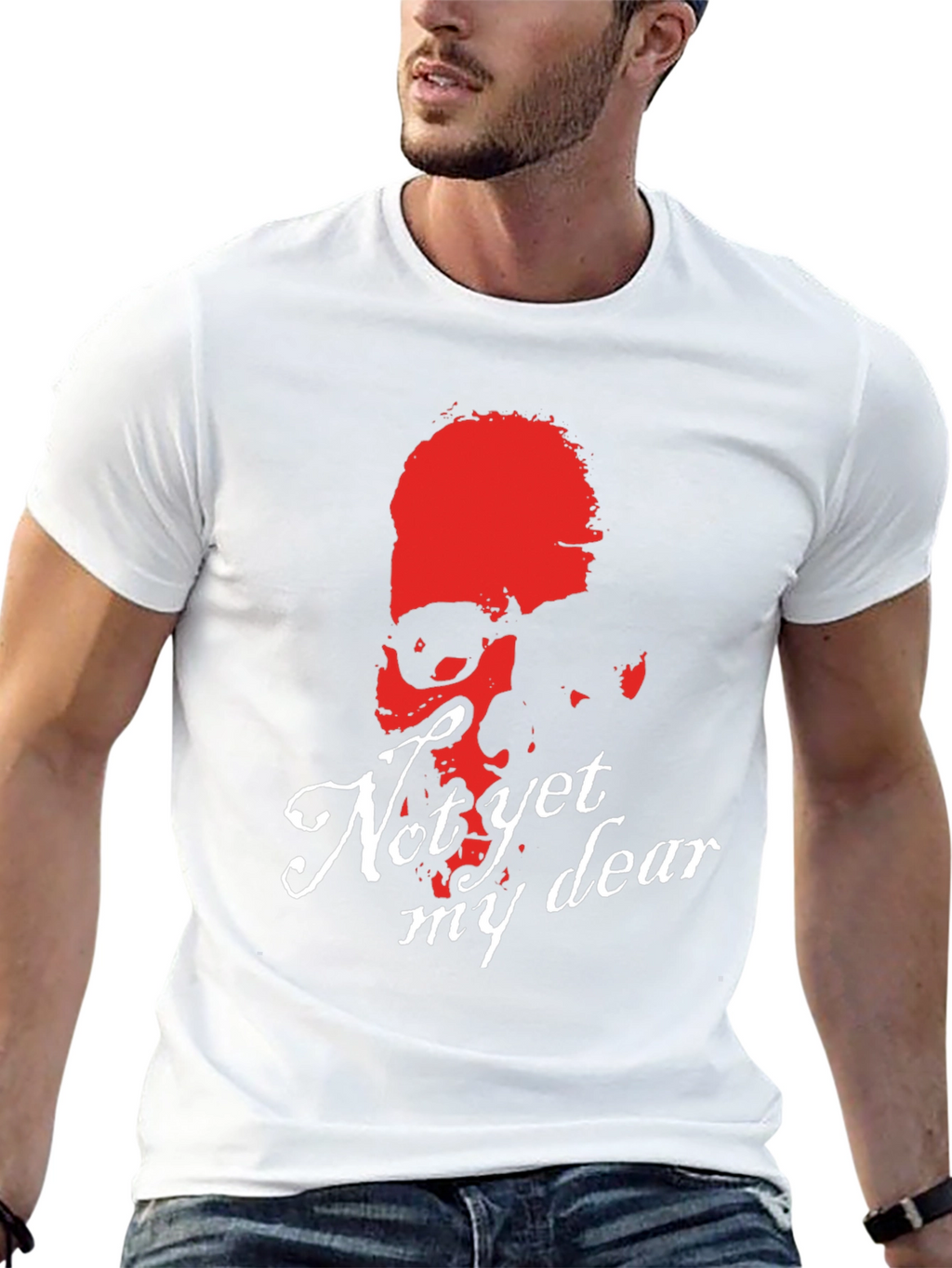 Not Yet My Dear Skull Graphic Tee