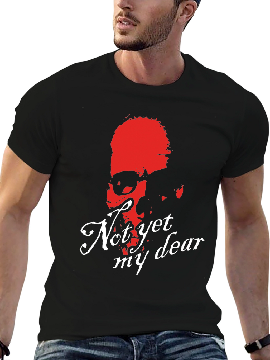 Not Yet My Dear Skull Graphic Tee