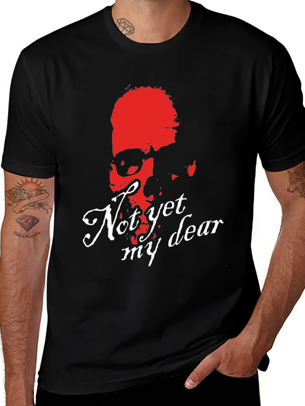 Not Yet My Dear Skull Graphic Tee