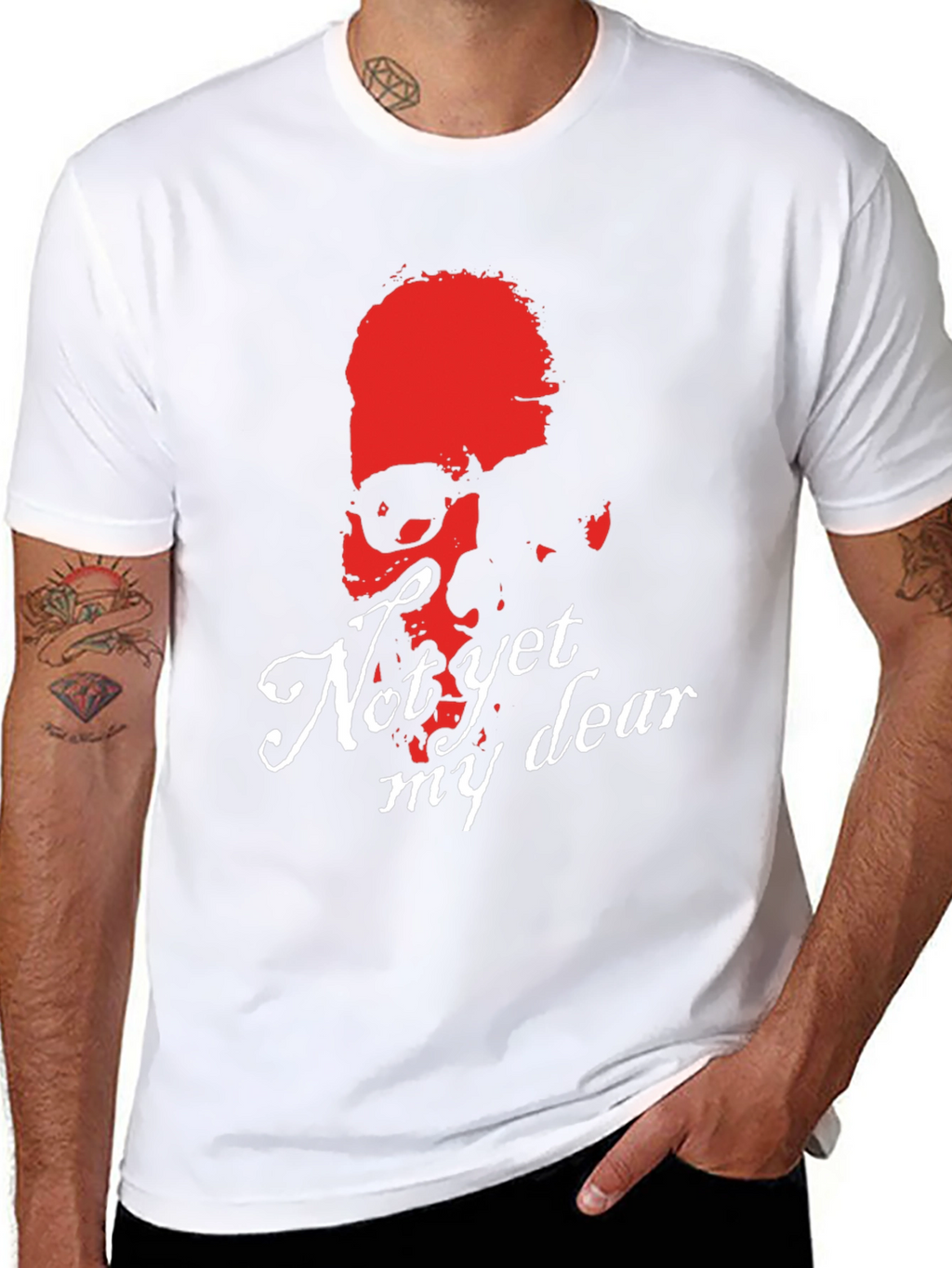 Not Yet My Dear Skull Graphic Tee