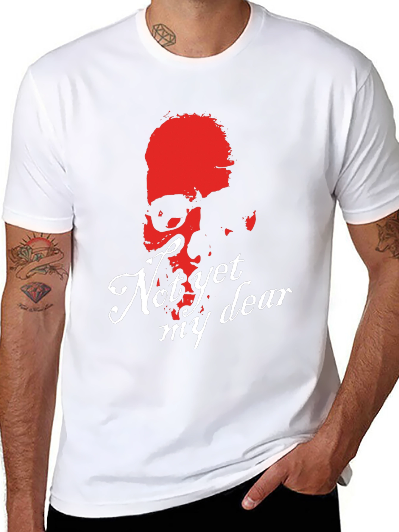 Not Yet My Dear Skull Graphic Tee