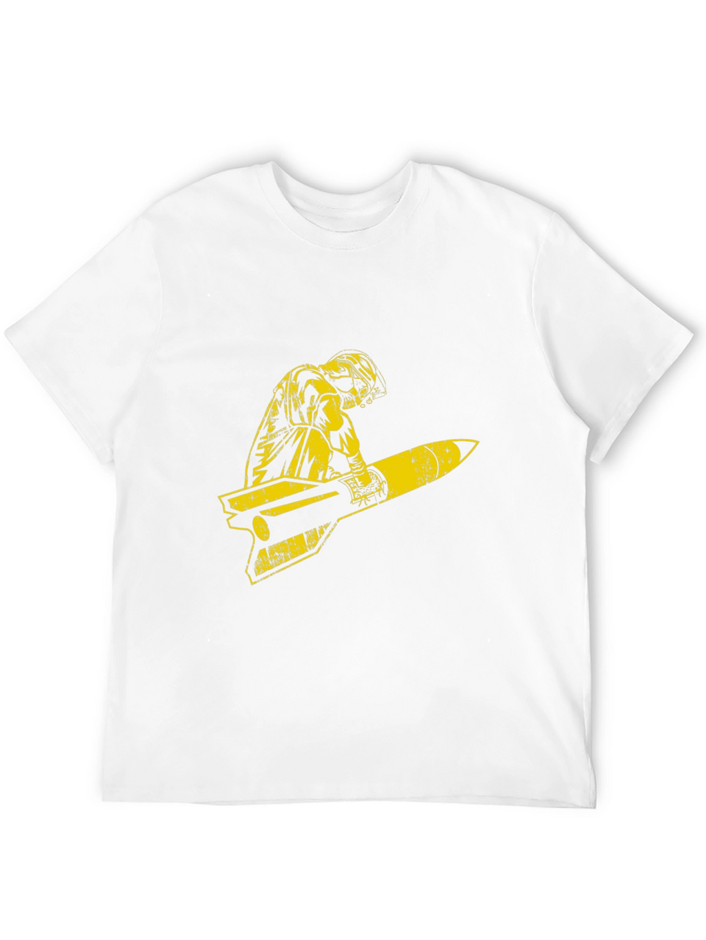 Retro Pilot Missile Ride Graphic T-Shirt