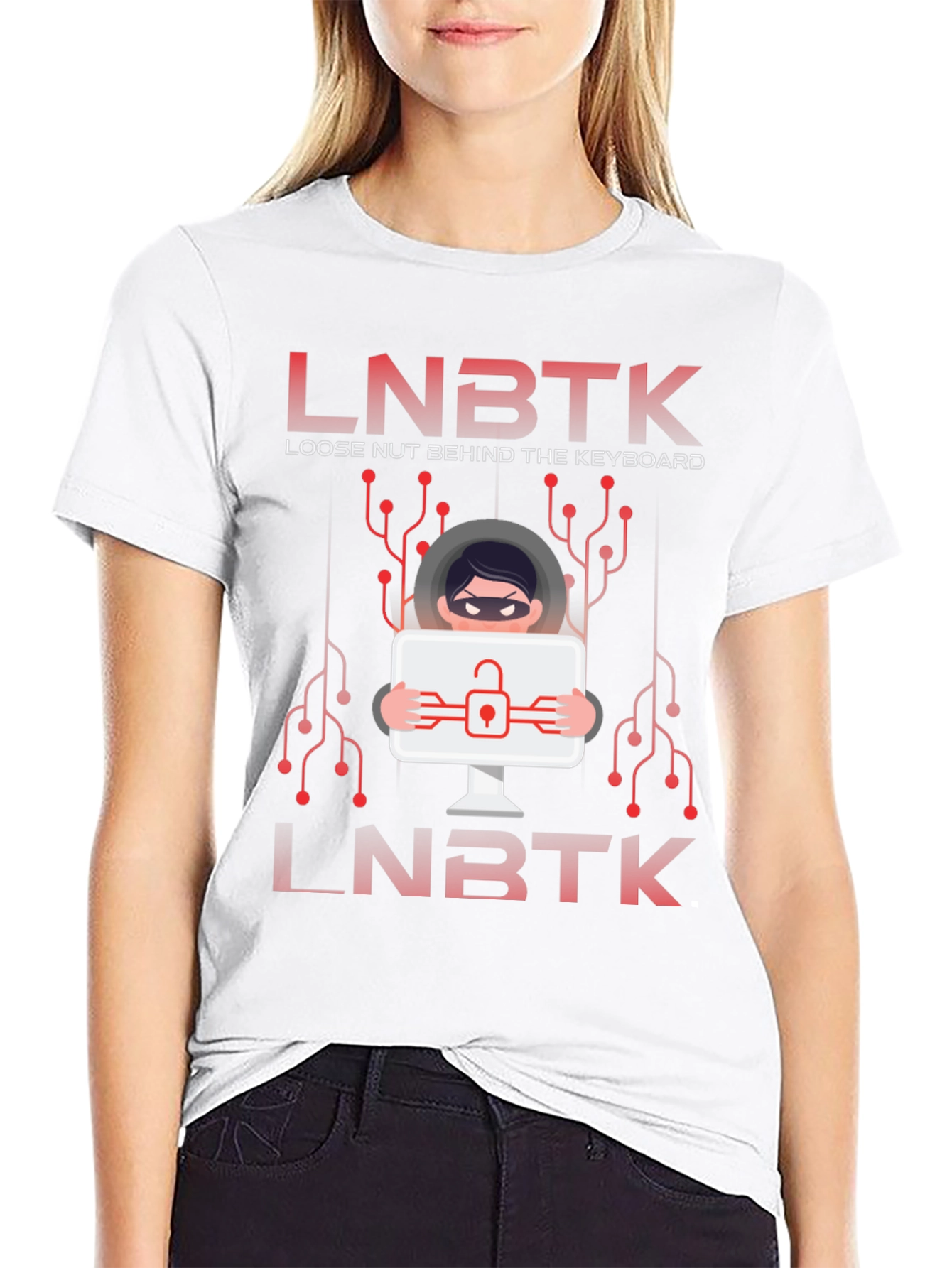 LNBKT Hacker Tee - Loose Nut Behind Keyboard