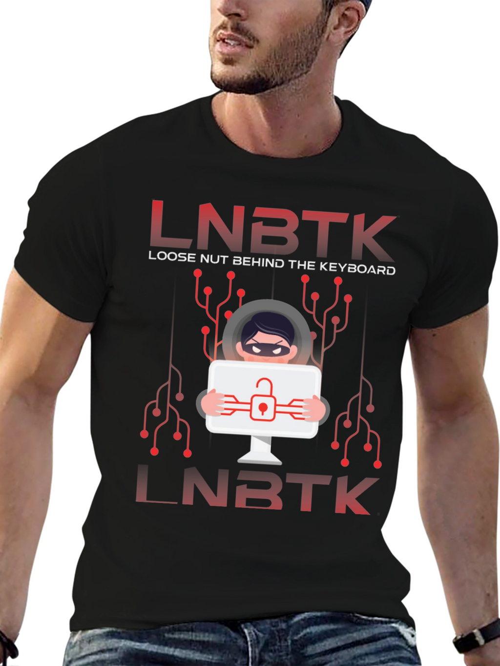 LNBKT Hacker Tee - Loose Nut Behind Keyboard