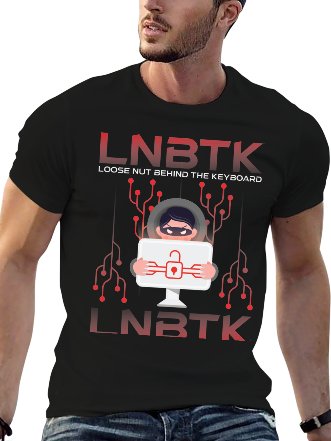 LNBKT Hacker Tee - Loose Nut Behind Keyboard
