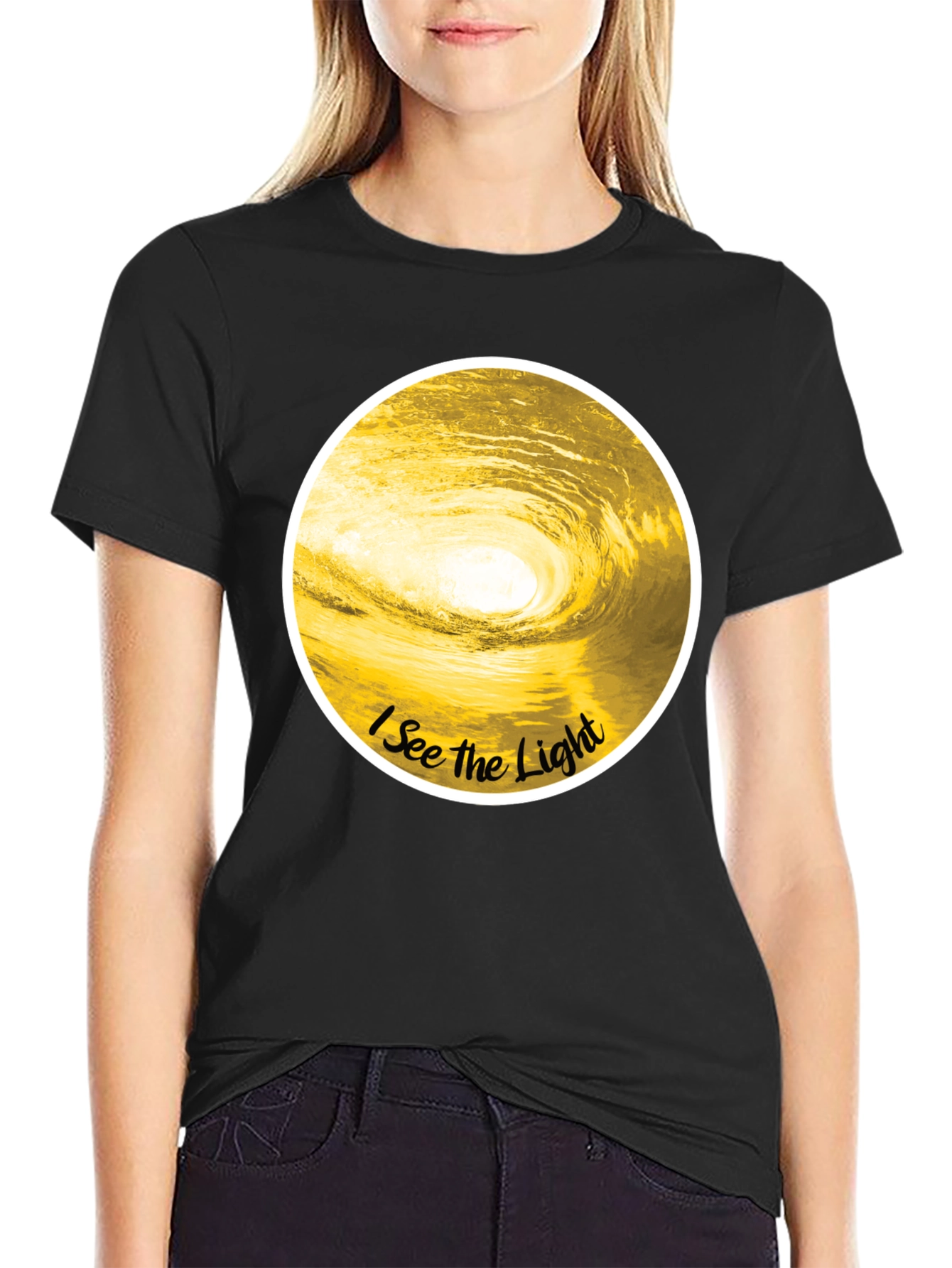 I See the Light Graphic Tee - Black