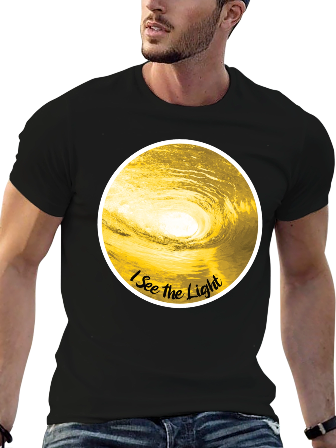 I See the Light Graphic Tee - Black