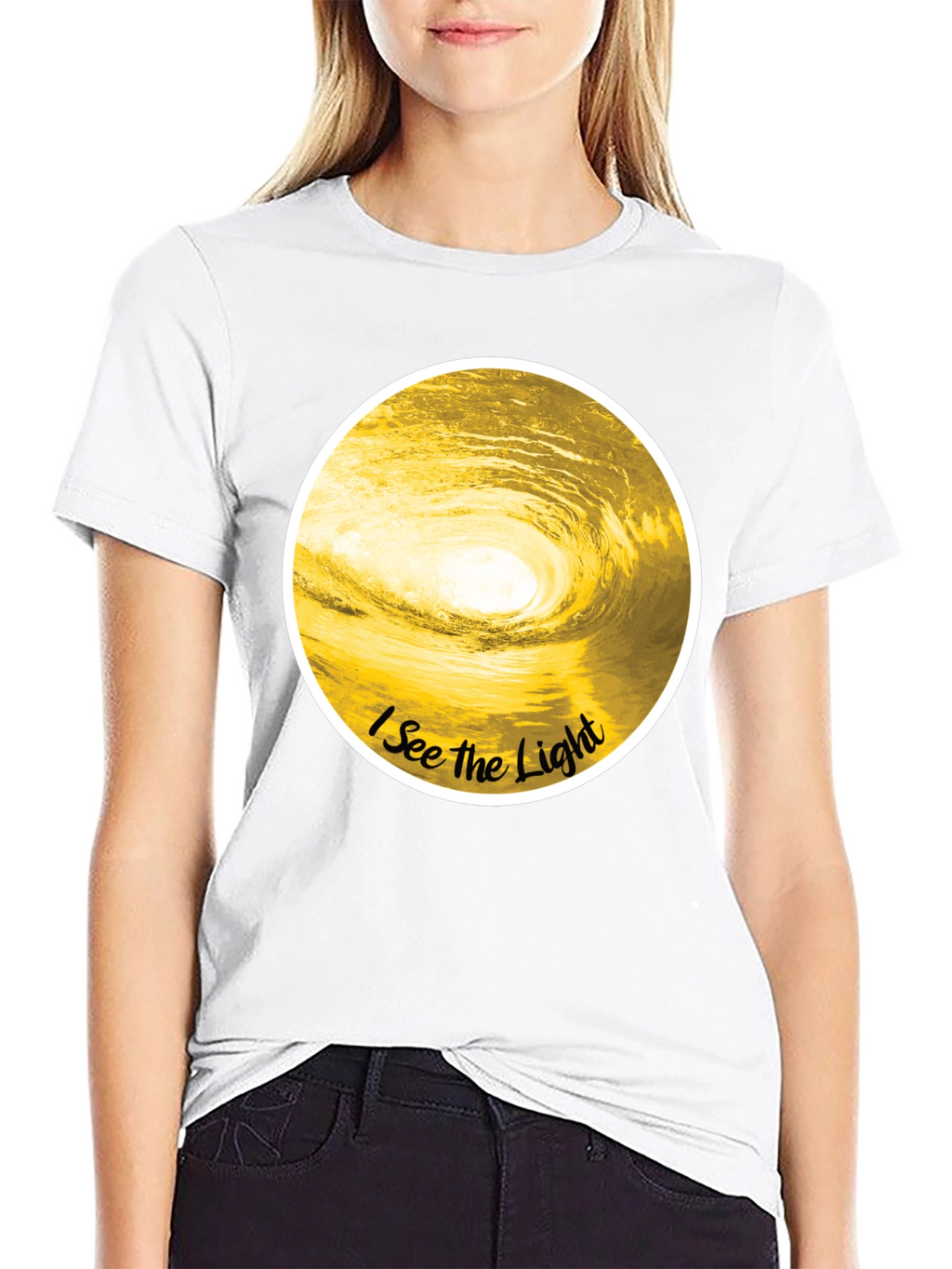 I See the Light Graphic Tee - Black