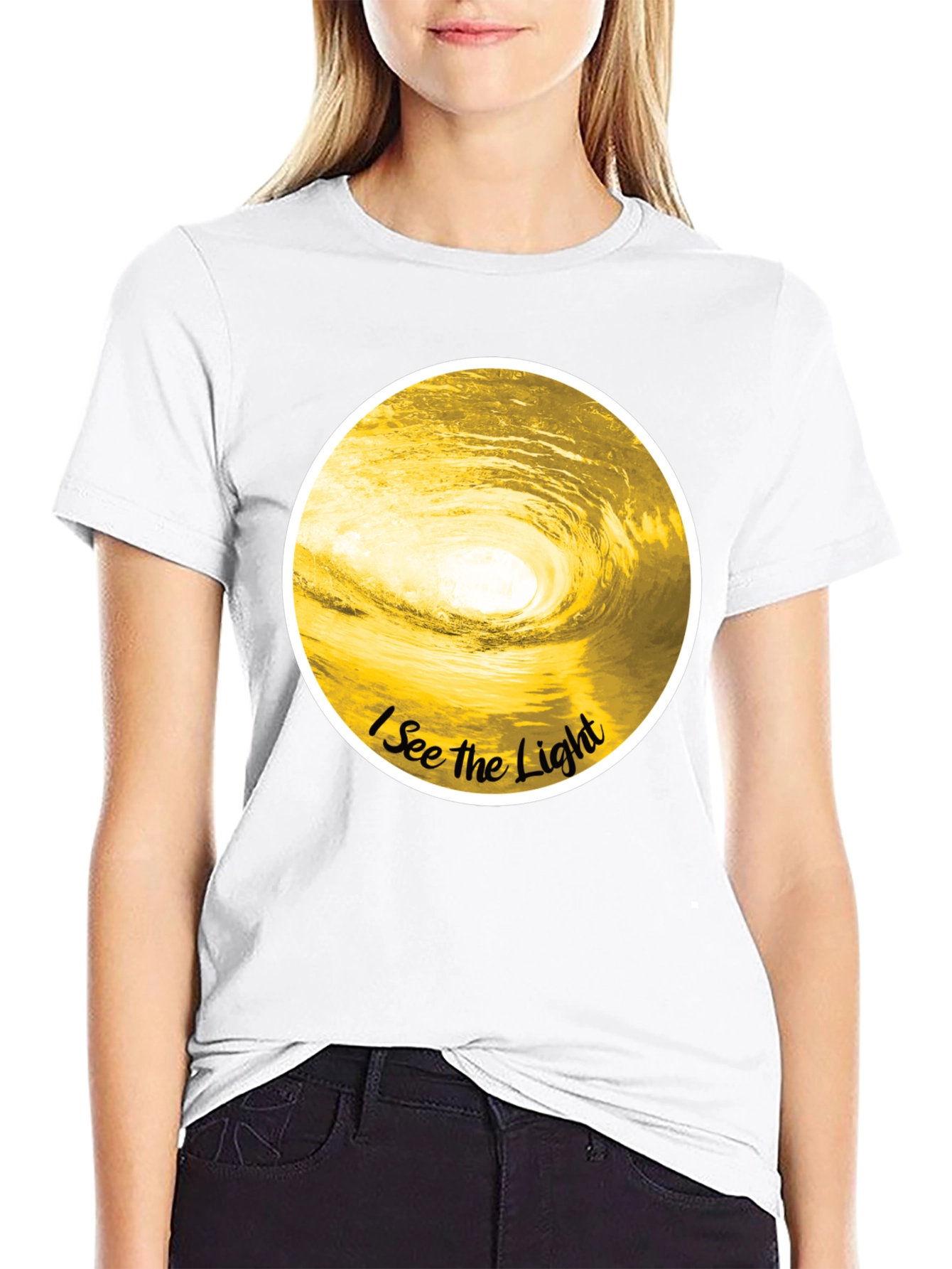 I See the Light Graphic Tee - Black